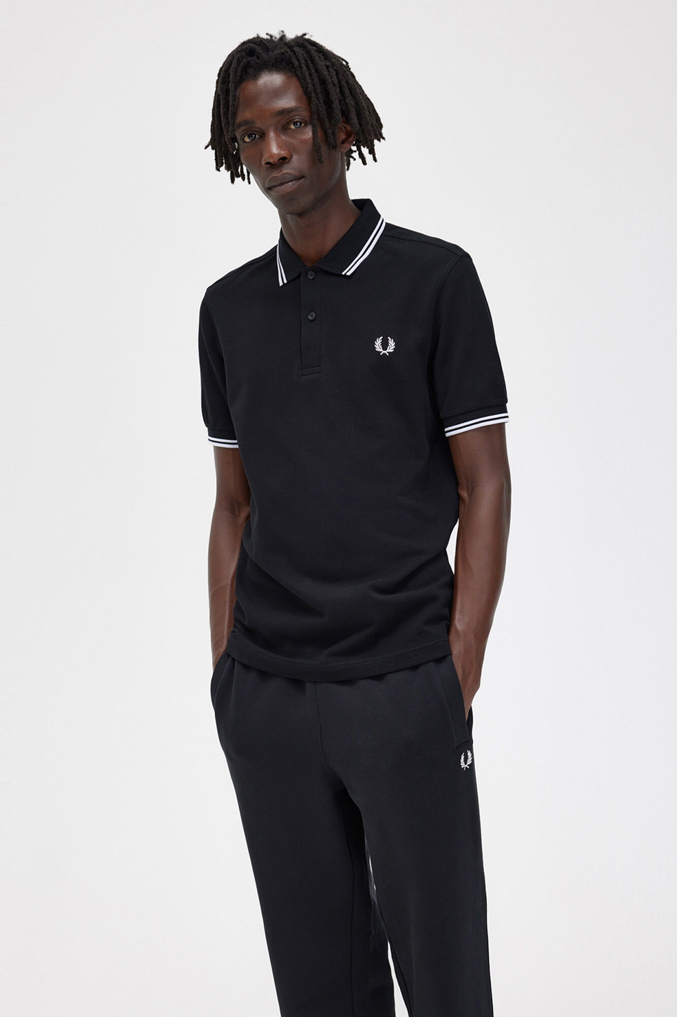 Camisa polo Fred Perry - Preta