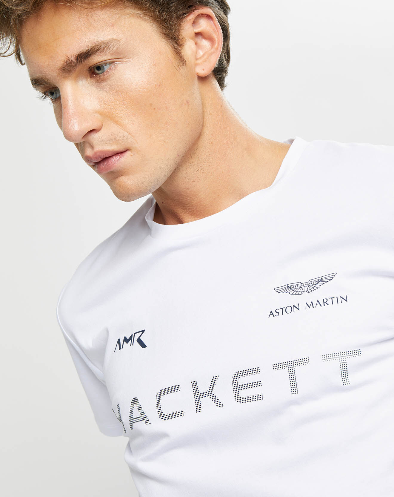 Hackett London T-Shirt Aston Martin Racing blanc