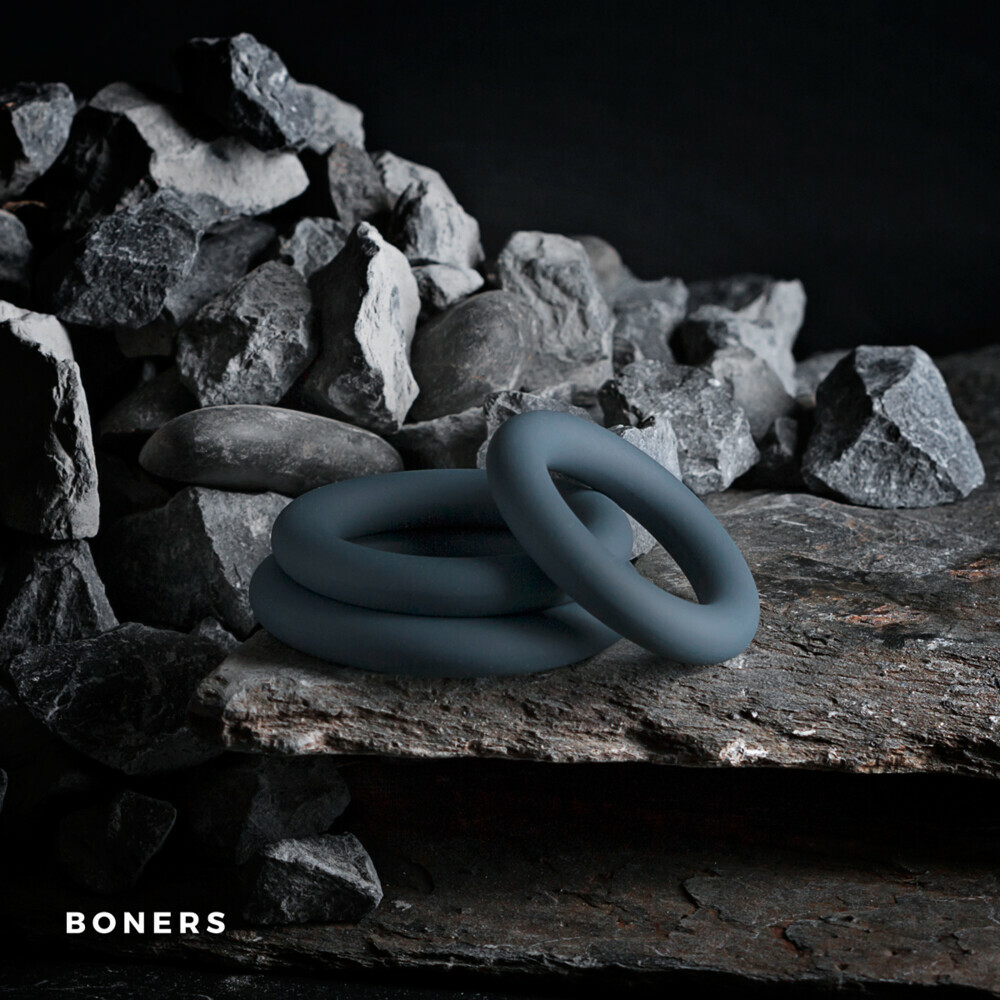 Boners Cockringen 3-delige set Grijs3 stuks