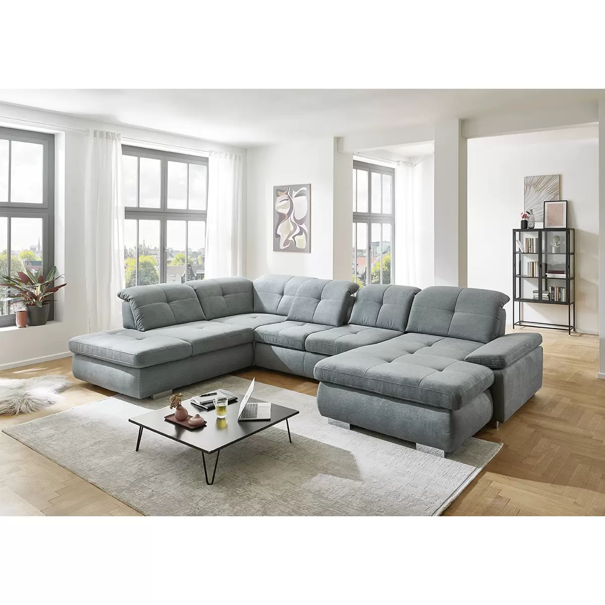 Wohnlandschaft Arbaz Grau