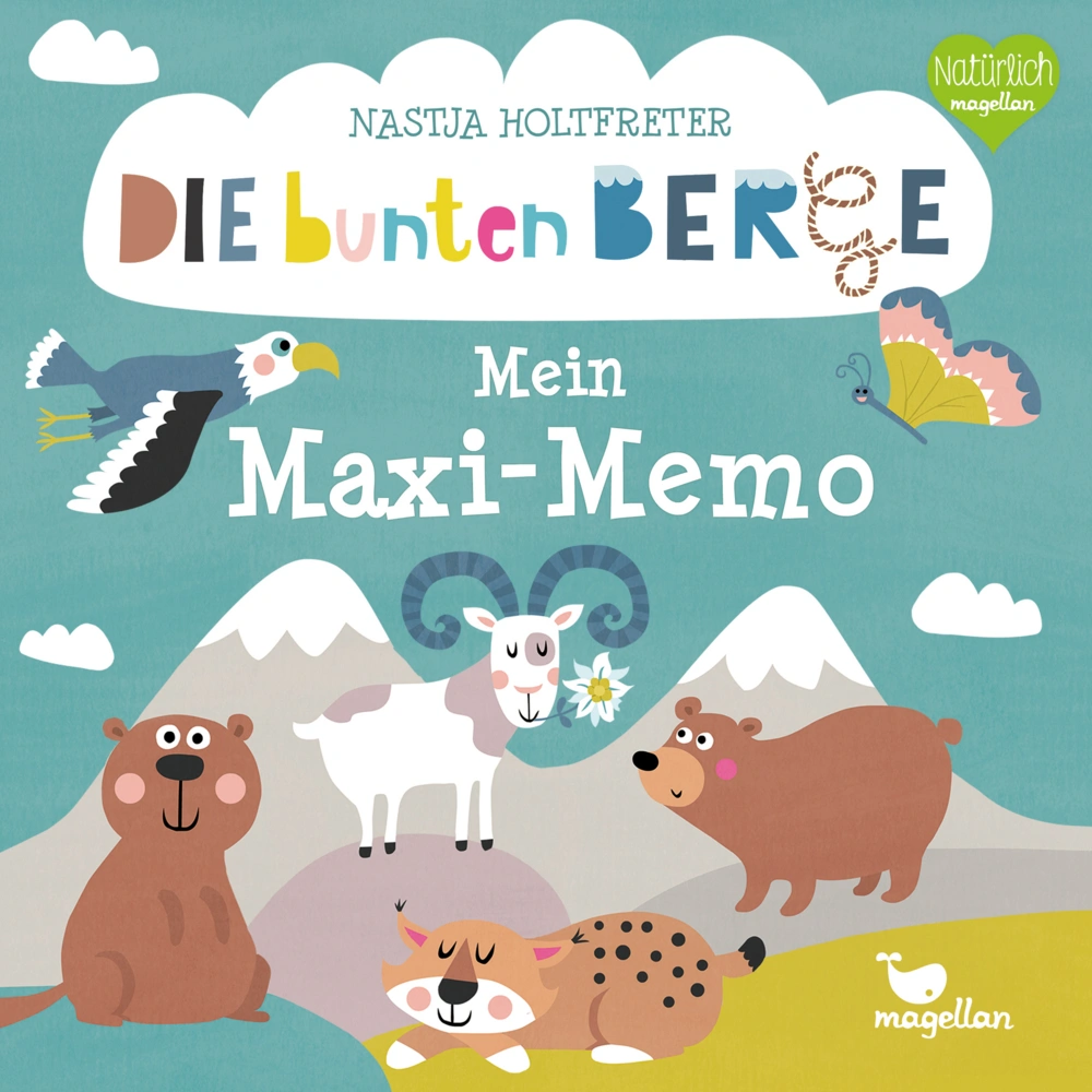 Memospiel MEIN MAXI-MEMO - DIE BUNTEN BERGE  16-teilig