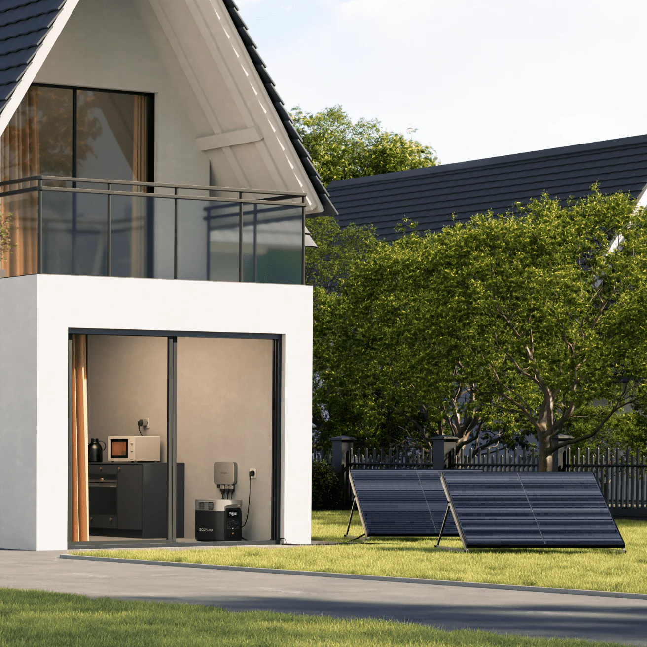 EcoFlow PowerStream Balkonkraftwerk 800 W für Garten