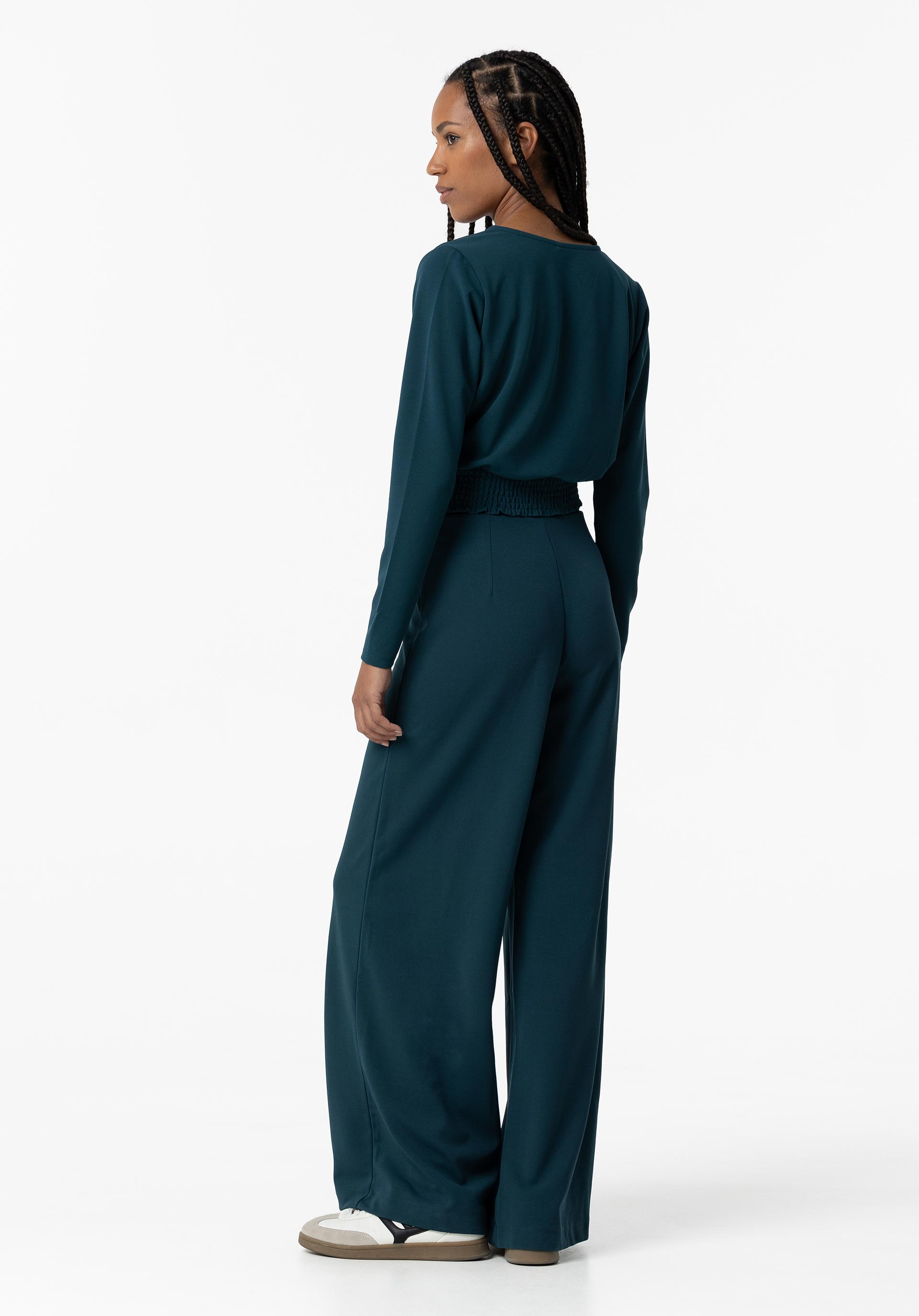 Calças Wide Leg com Cinto