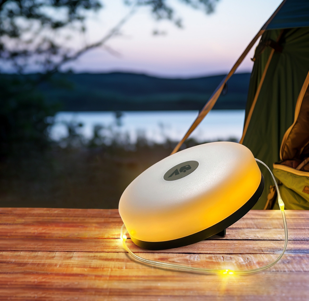 Berger 2 in 1 Campinglaterne und Lichterkette (Länge 10 m)