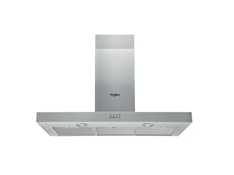 Whirlpool AKR 559/3 IX - Hætte - skorsten flad - bredde: 89.8 cm - dybde: 45 cm - udtrækning og recirkulation (-) - med intern motor - rustfrit stål