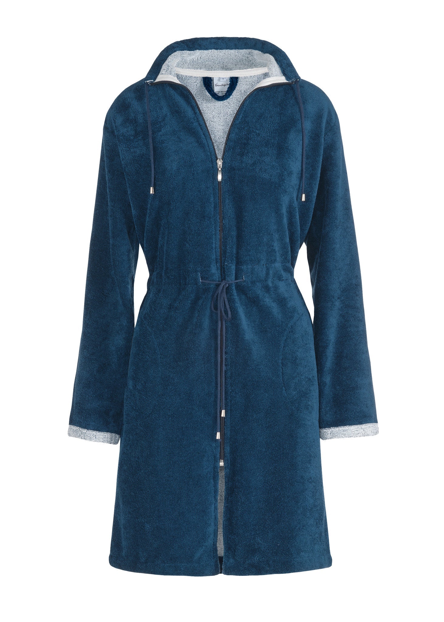 Chicago Badjas Navy | S | Blauw | Katoen | Polyester | Bamboe