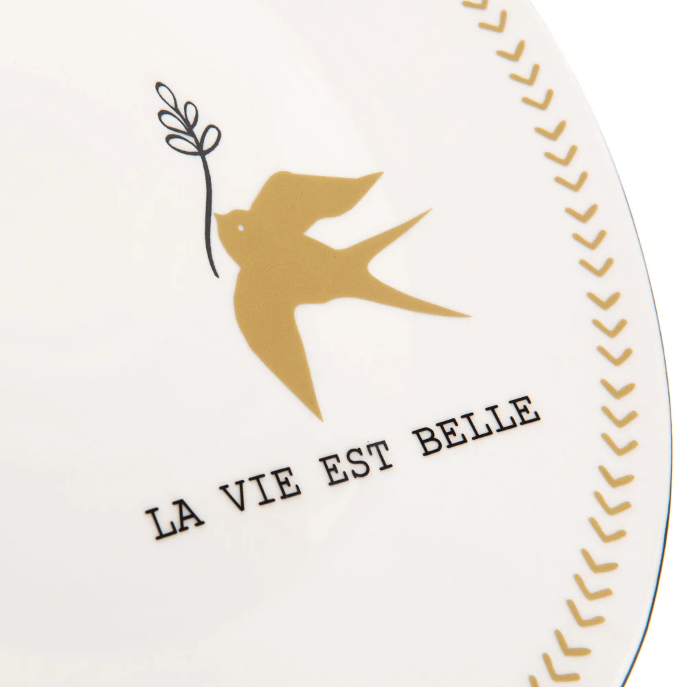 Assiette de présentation carpe diem (lot de 2) Amadeus