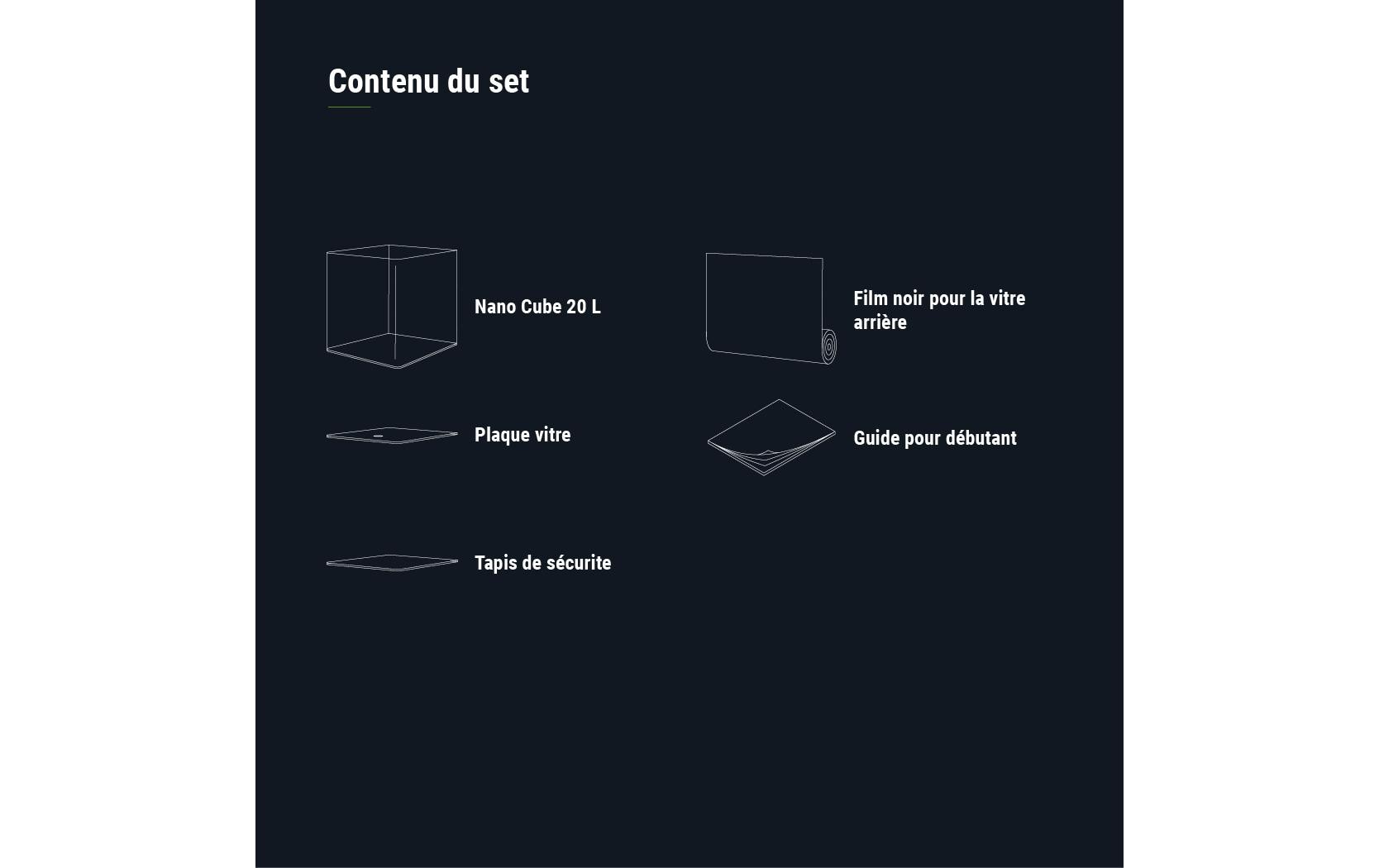 Aquarium Nano Cube, 20 lMini Aquarium