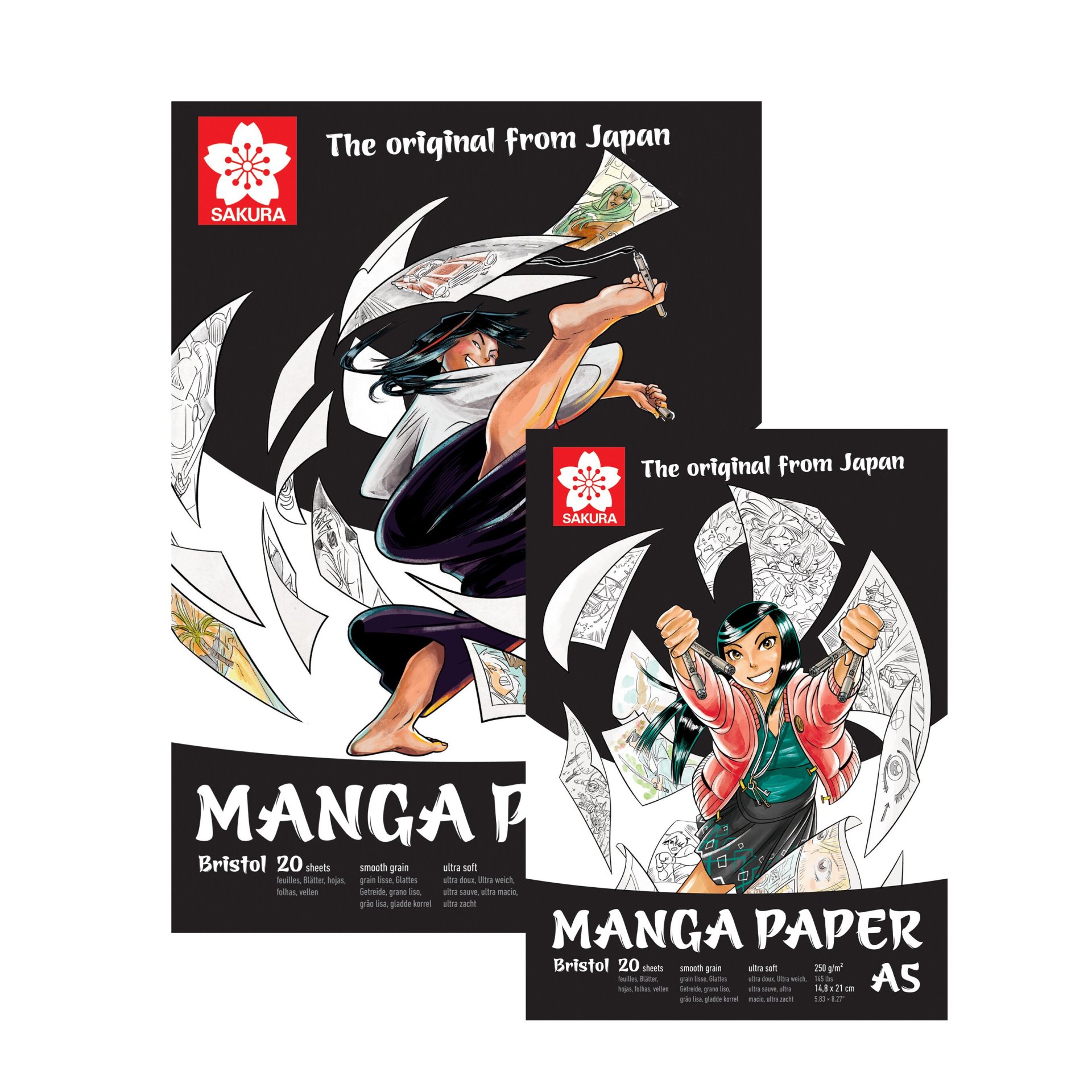Sakura Zeichenblock Bristol Manga 250 g/m²