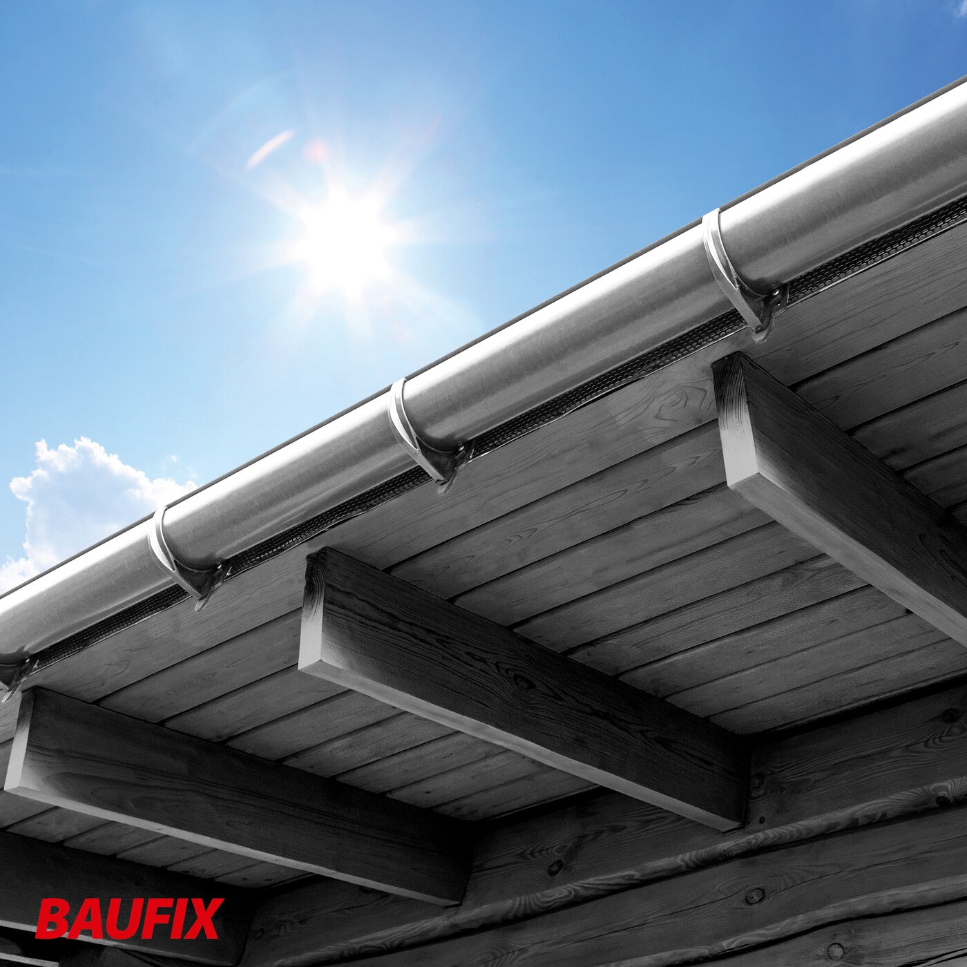 BAUFIX Metallic Wetterschutz-Holzgel anthrazitgrau seidenglänzend, 2.5 Liter, Holzlasur