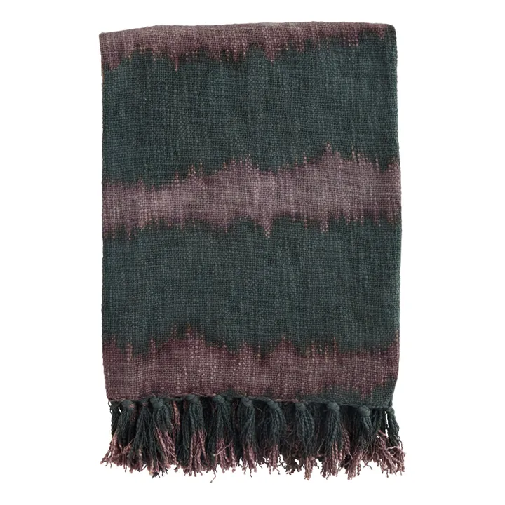 Madam Stoltz Fouta de plage Tie and Dye | Gris anthracite