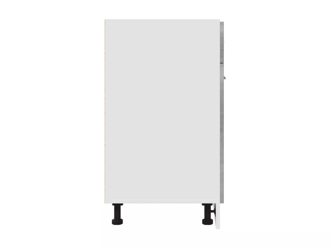 Armoire de plancher à tiroir Gris béton 60x46x81,5 cm Aggloméré