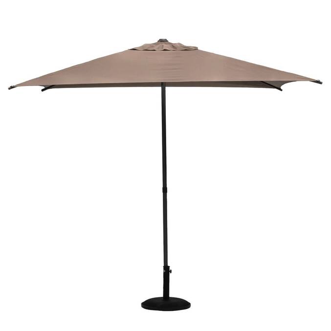 Parasol droit carré inclinable SOYA Taupe