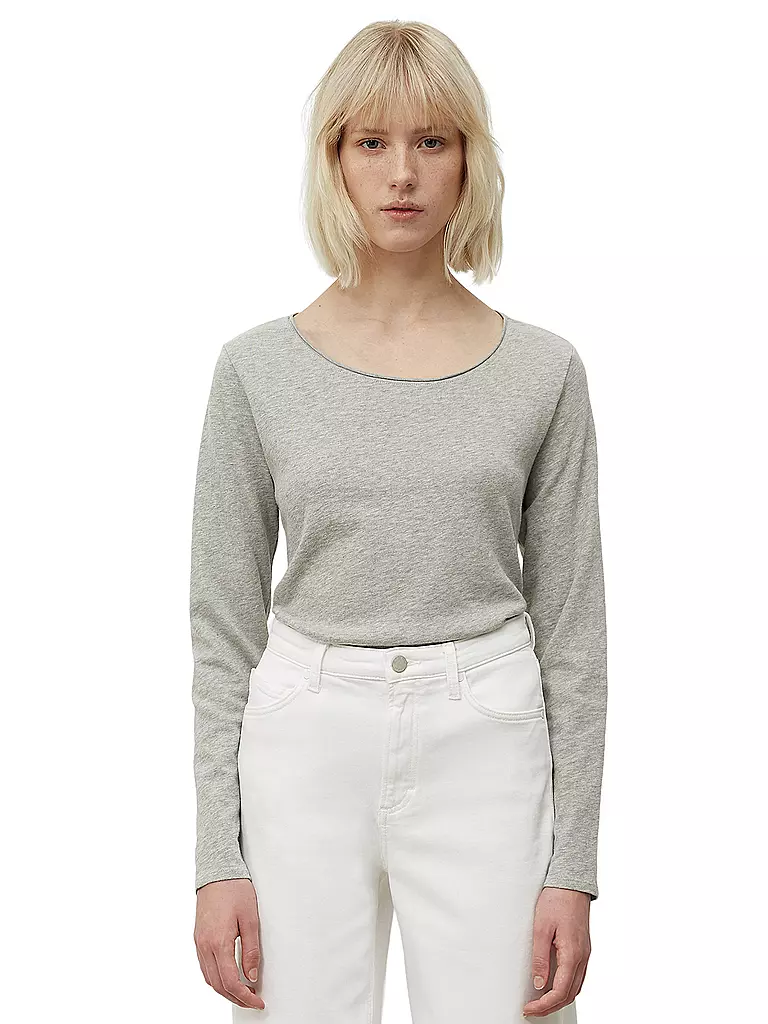 MARC O' POLO DENIM Langarmshirt  grau