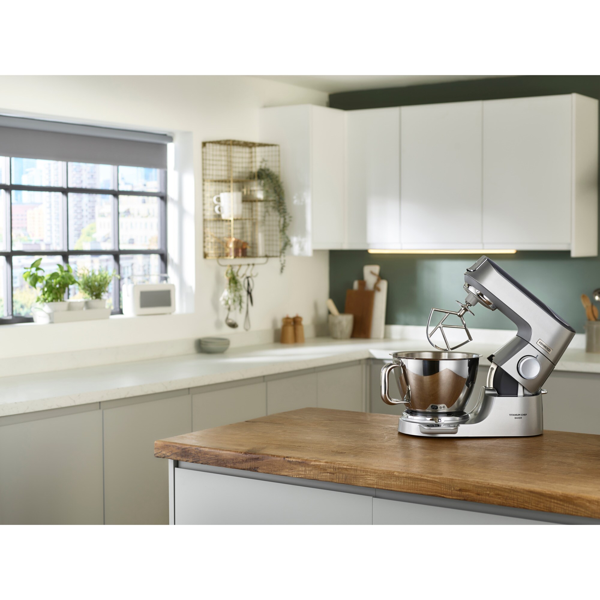 Kenwood Küchenmaschine Titanium Chef Baker Küchenmaschine KVC85.124SI