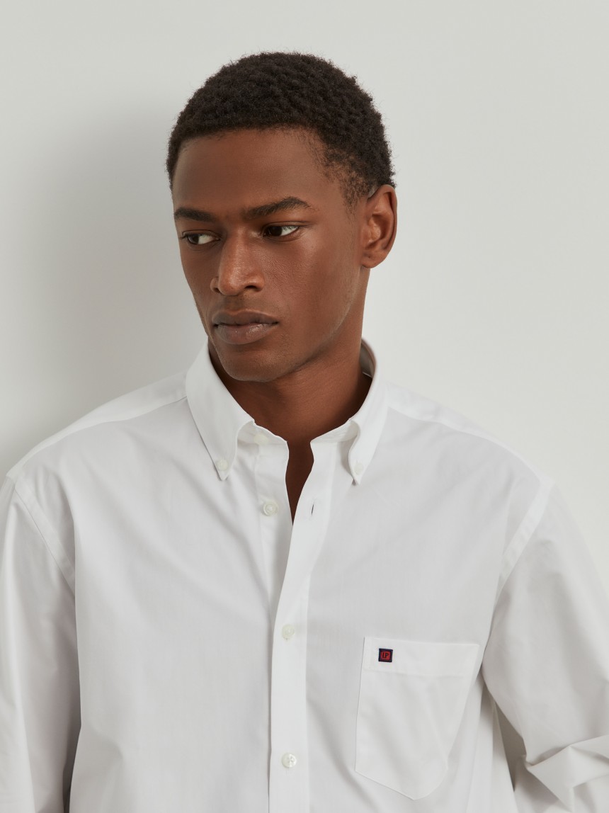 Camisa regular fit de algodão