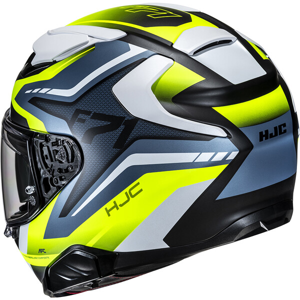 HJC - Casque F71 Fes MC3HSF / Jaune / Bleu / Blanc / Mat