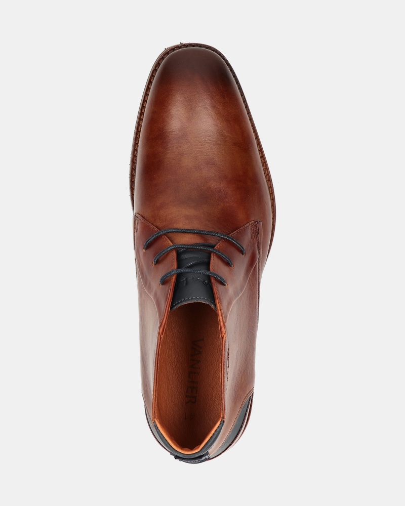 Van Lier Amalfi Hoge nette schoenen  - cognac