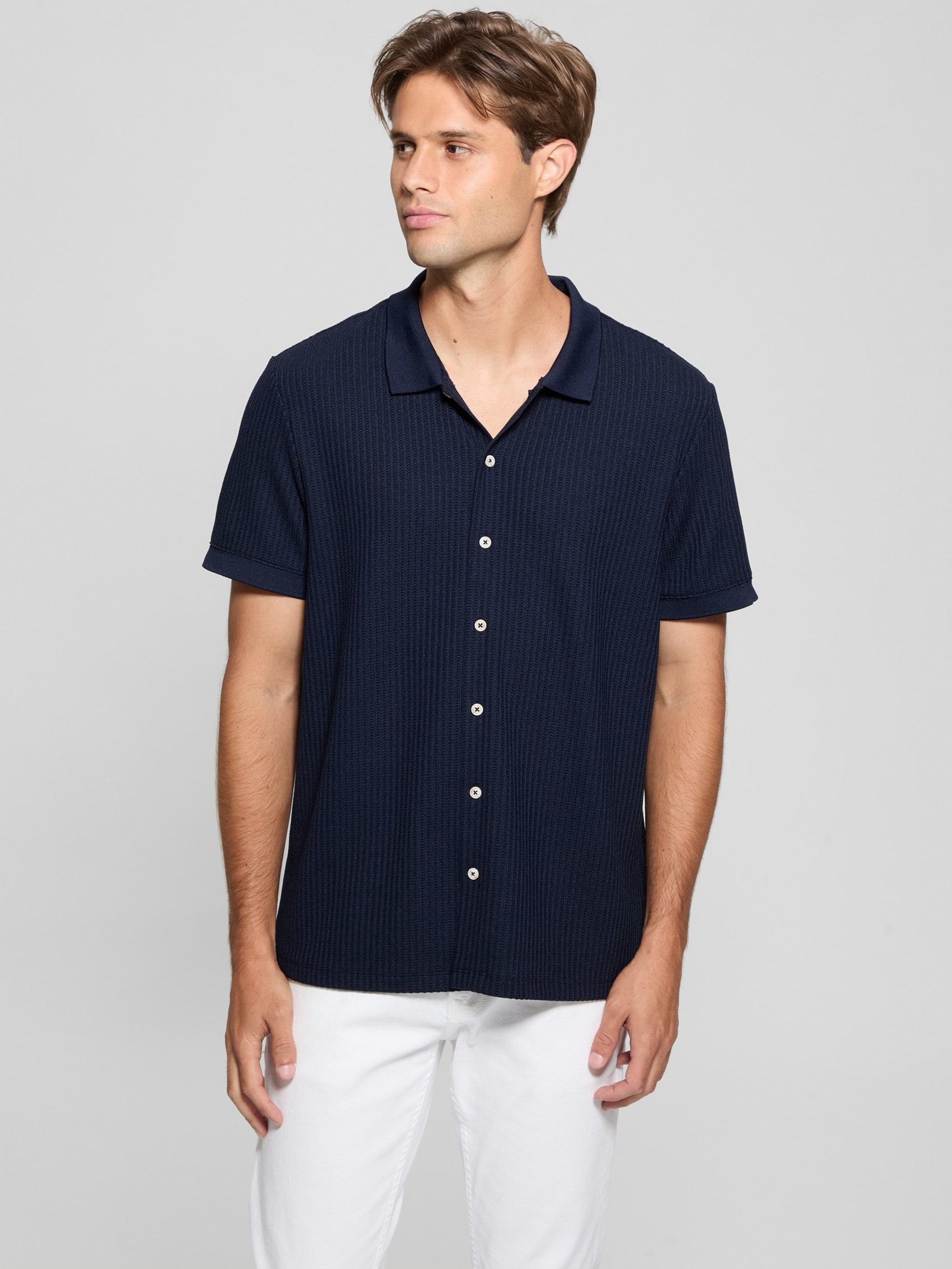 Camisa de malha Pointelle
