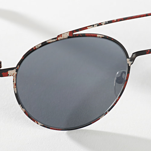 Lunettes De Soleil Noir Rouge