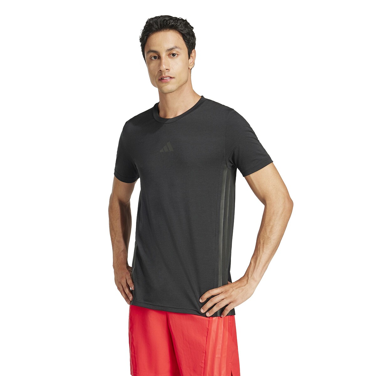 Camiseta de manga curta adidas Performance com 3 listras D4T