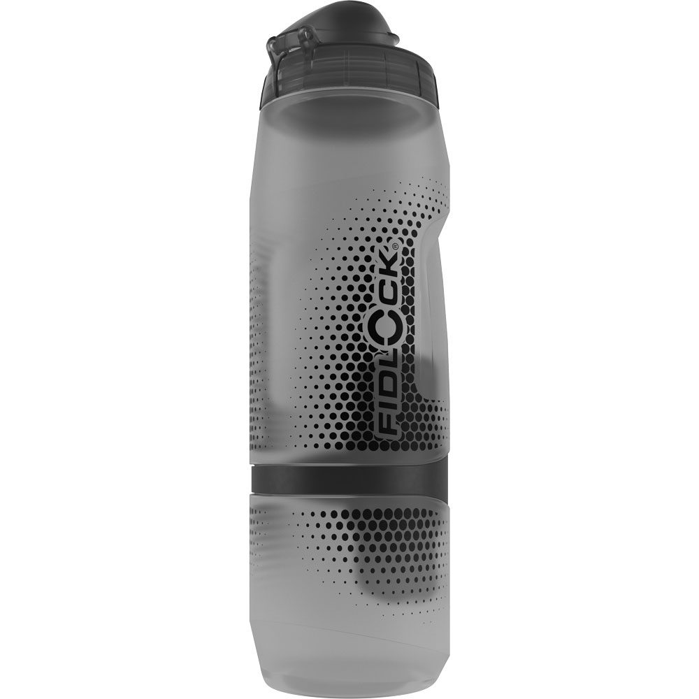 Fidlock 800ml Trinkﬂasche transparent schwarz