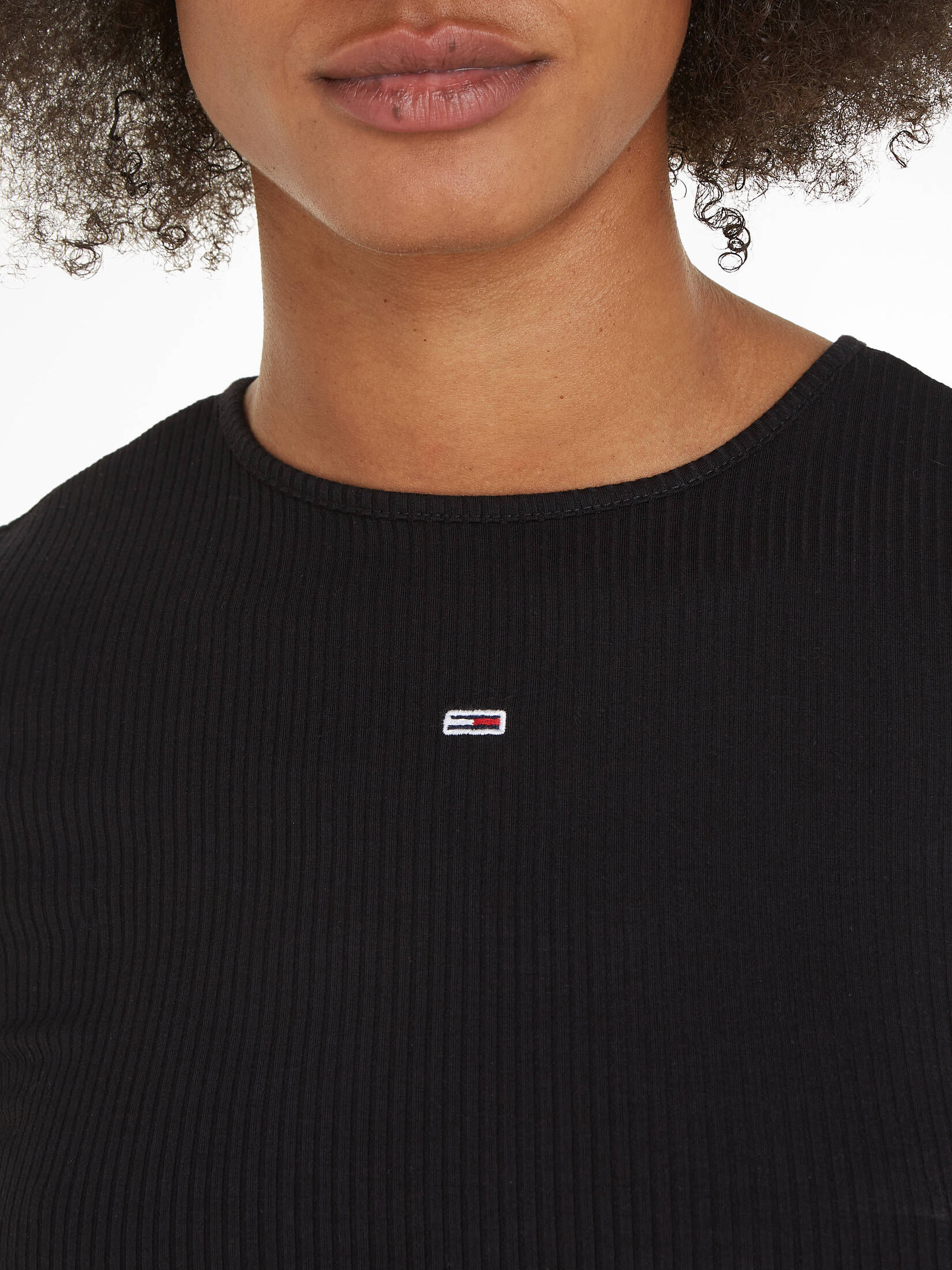 Tommy Jeans| Damen T-Shirt CROPPED RIB TOP