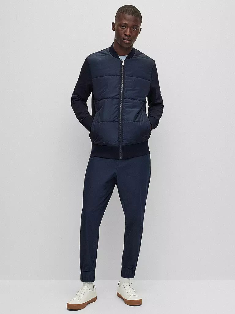 BOSS Hybridjacke Skiles 38 dunkelblau