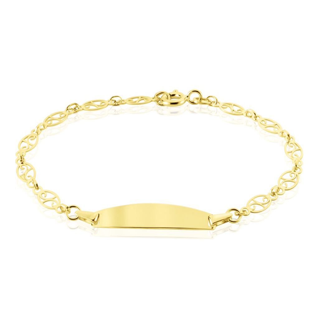 Bracelet Identité Eudoxie Maille Filigrane Or Jaune