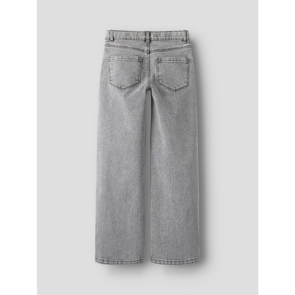 Køb Name It Light Grey Denim Heart Studs Nkfrose Wide Jeans 5503-Ya N