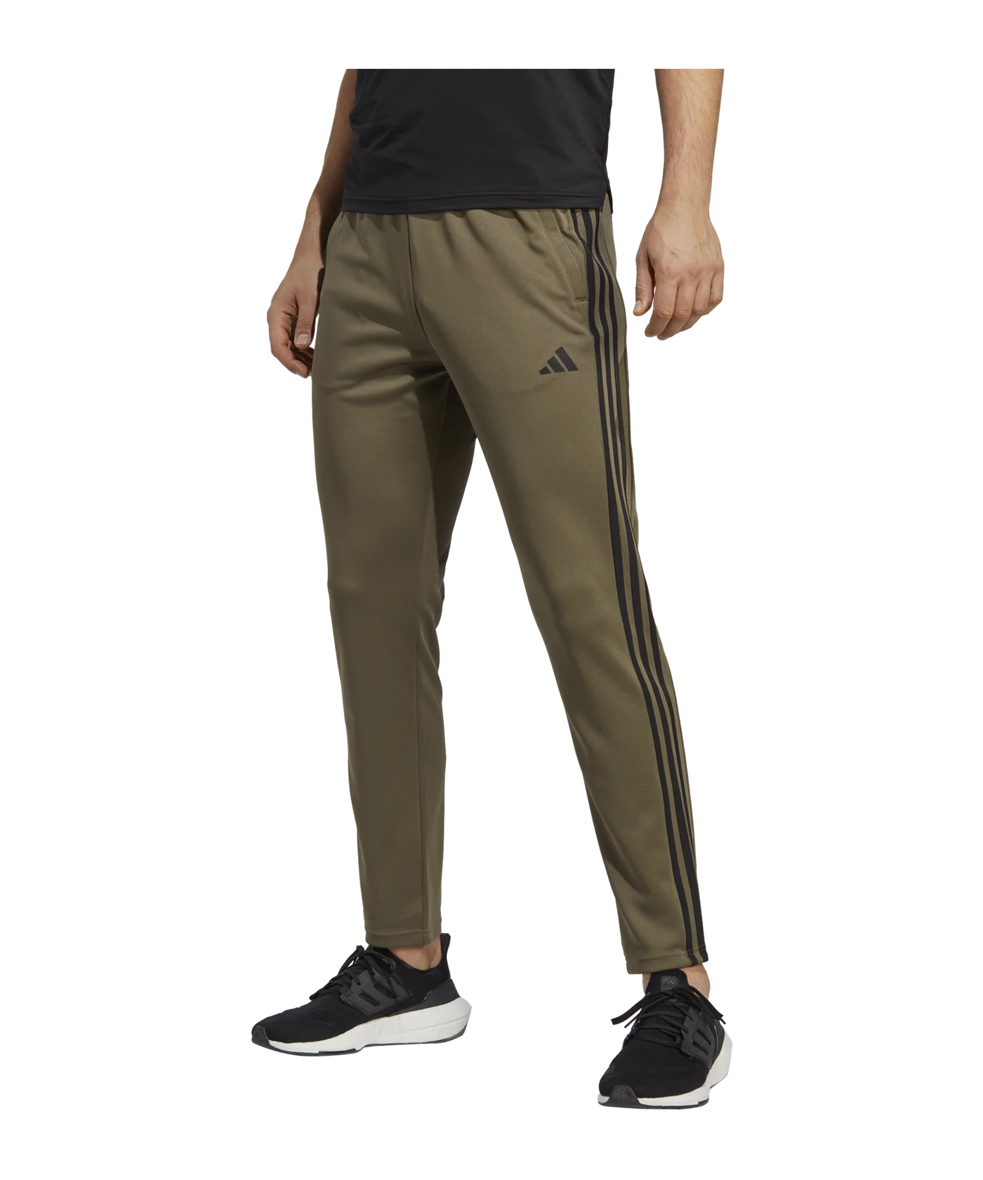 adidas Base 3-Stripes Trainingshose Grün Schwarz