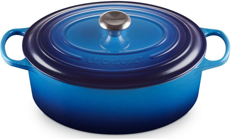 Le Creuset - Braadpan Signature - Ovaal - Azure - Gietijzer