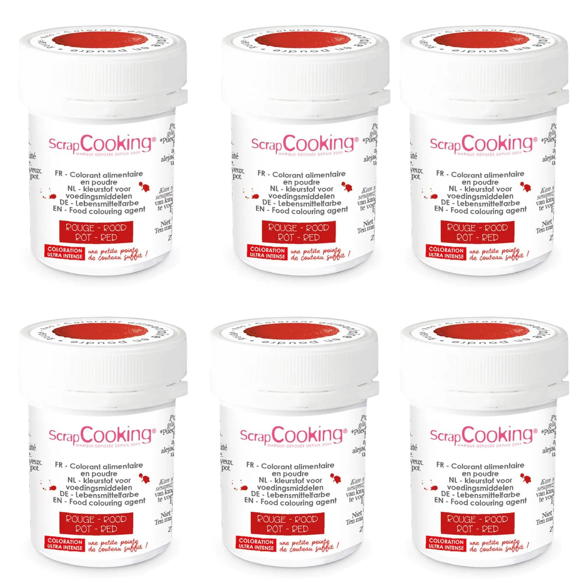 Colorant alimentaire en poudre 30 g - rouge Scrapcooking