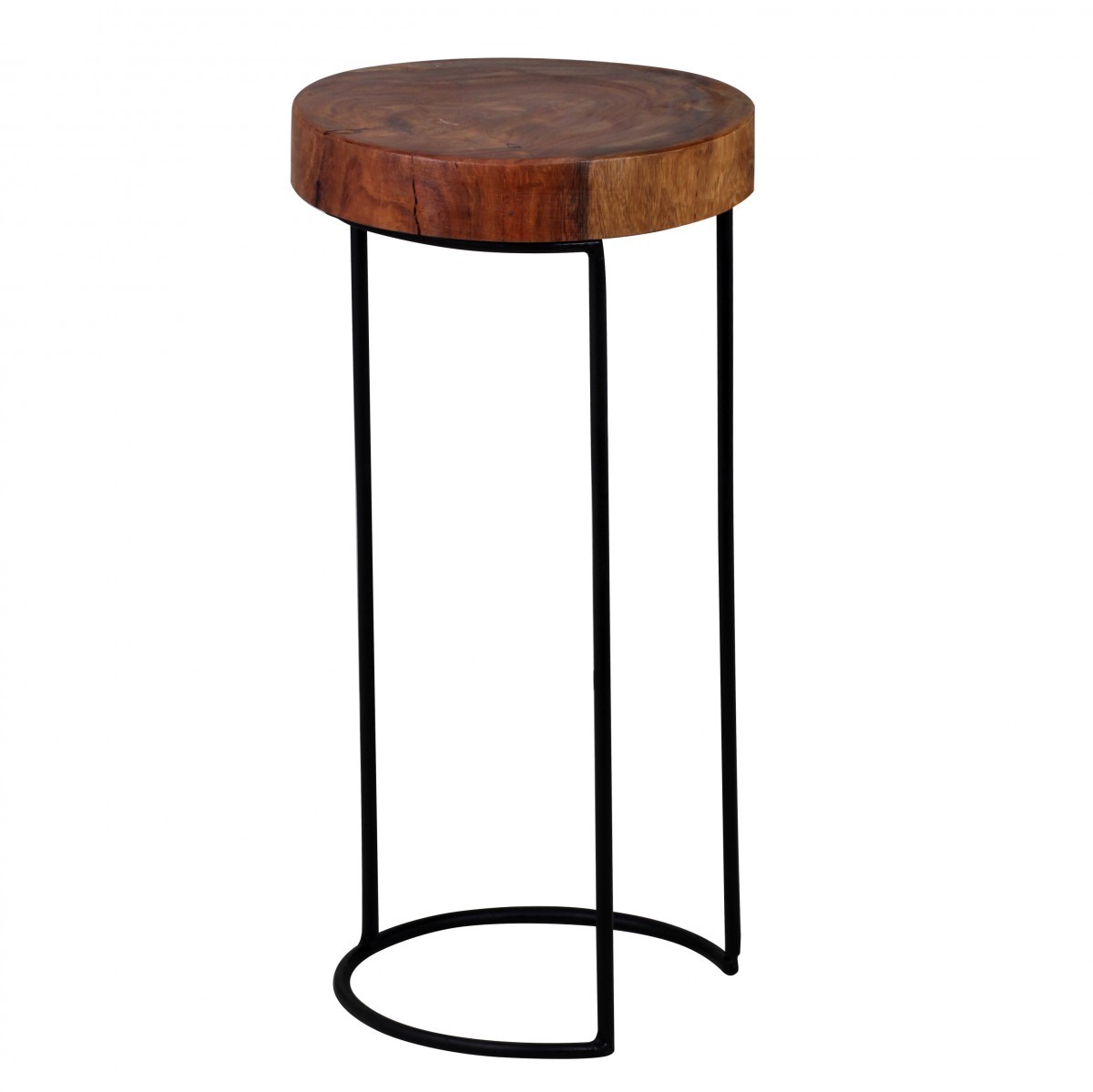 Beistelltisch - Sheesham massiv gebeizt - 28 cm breit