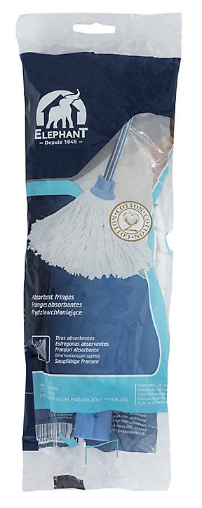 Tête lave-sols coton franges absorbantes Elephant