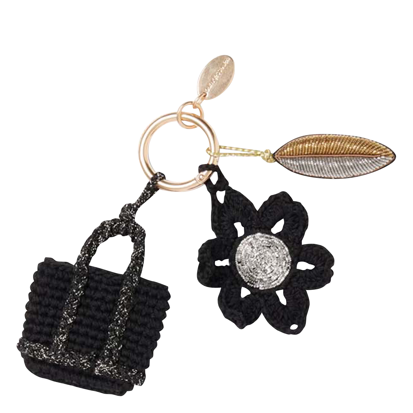 Charms en coton mélangé| Noir
