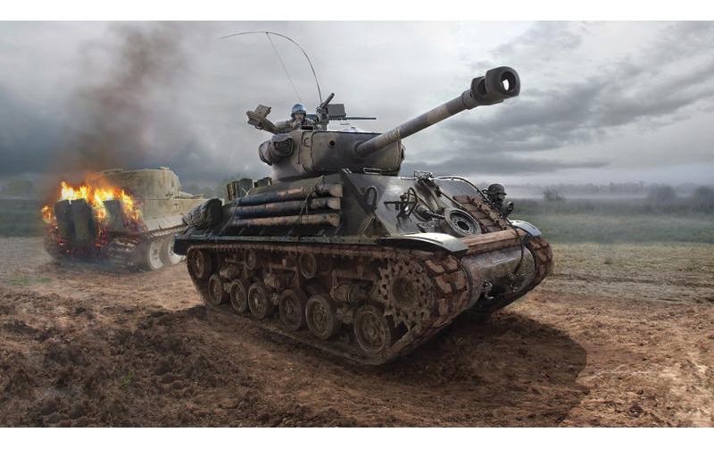 Bausatz M4A3E8 Sherman 1:35Kunststoff Modellbausatz