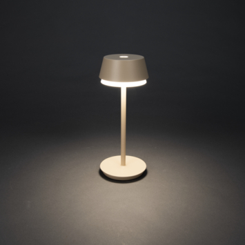 Konstsmide tafellamp Lyon zand 30xø11 cm