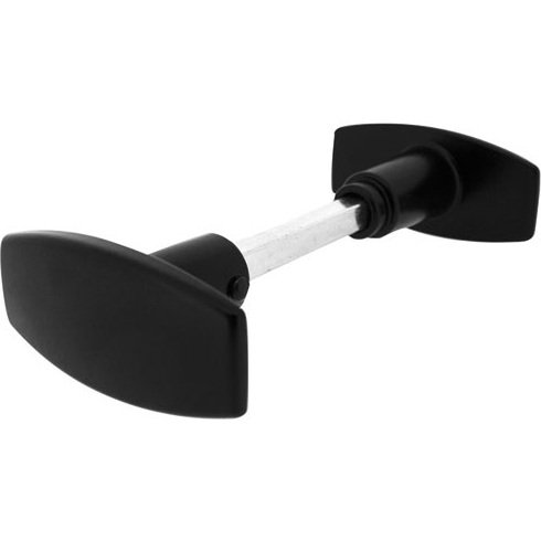 Bouton double de porte extérieur - Chantier - carré de 6 mm - noir