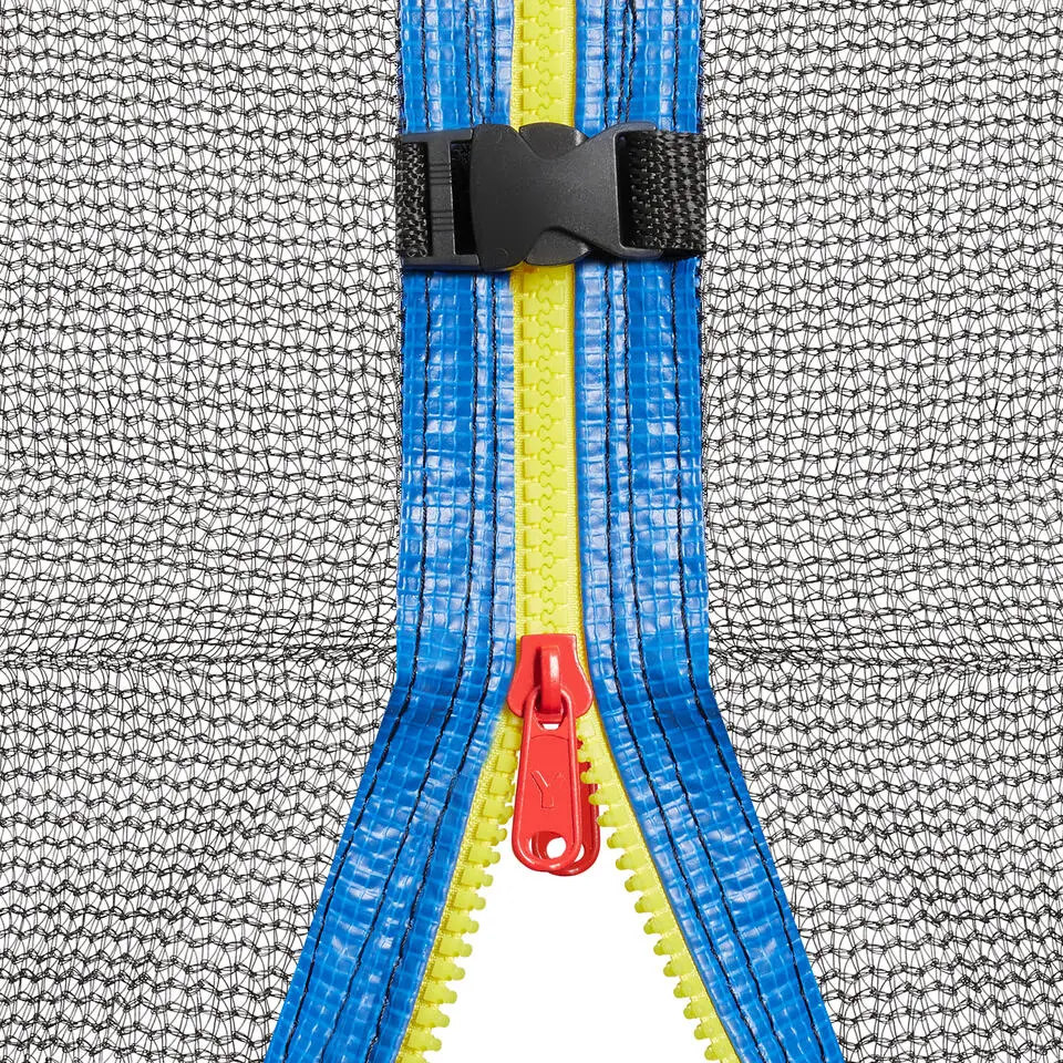 tectake Trampoline Jumpy met veiligheidsnet, Zwart/blauw