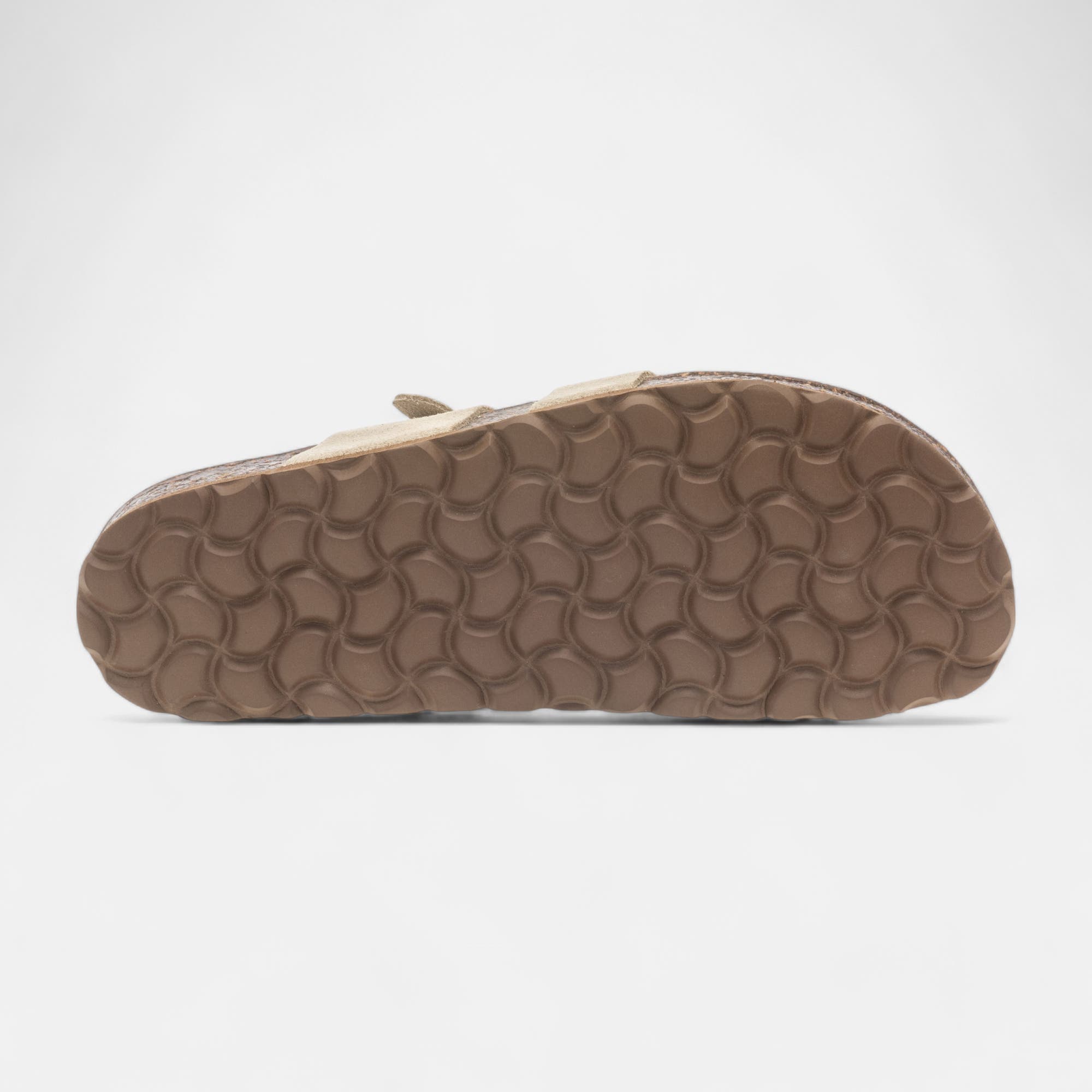 Mules semelle liège Femme en cuir beige