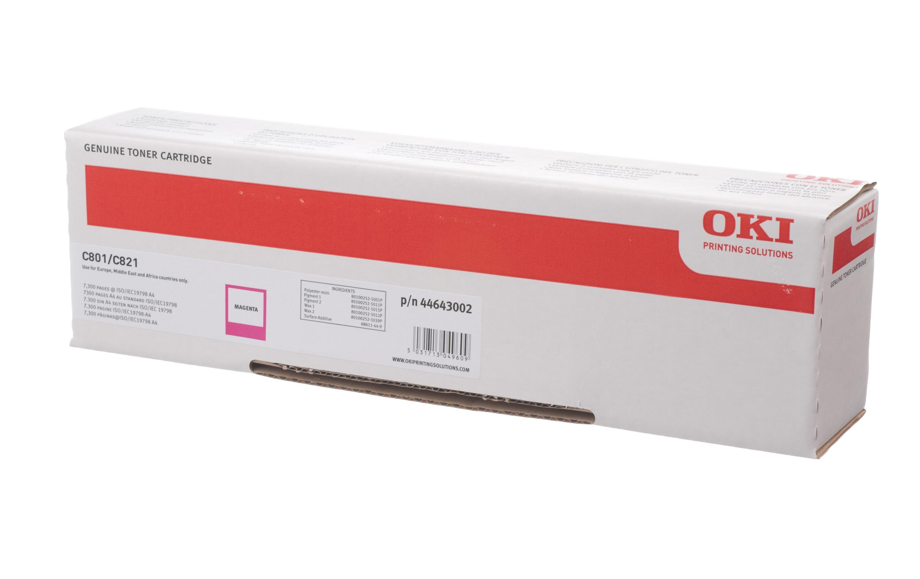 Toner 44643002 Magenta<br>Toner, magenta