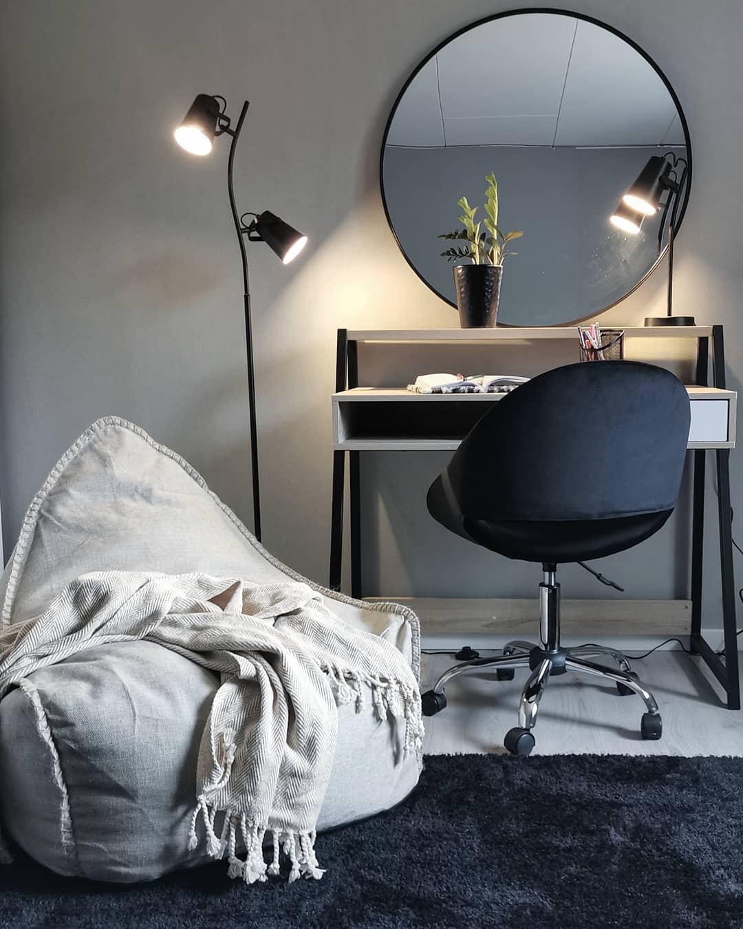 Bureau CALVIN Lichtbruin 100 cm 50 cm met lades