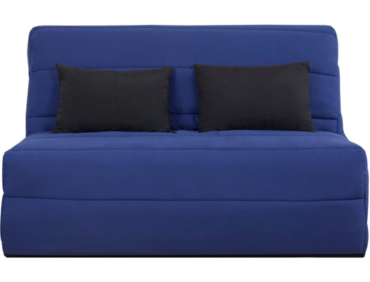 CONCEPT1 - Canapé lit Sally BZ 140 mousse 28 kg couette marine