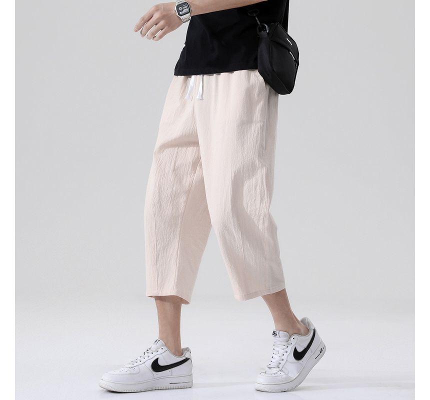 YIKES - Mid Rise Plain Capri Tapered Pants