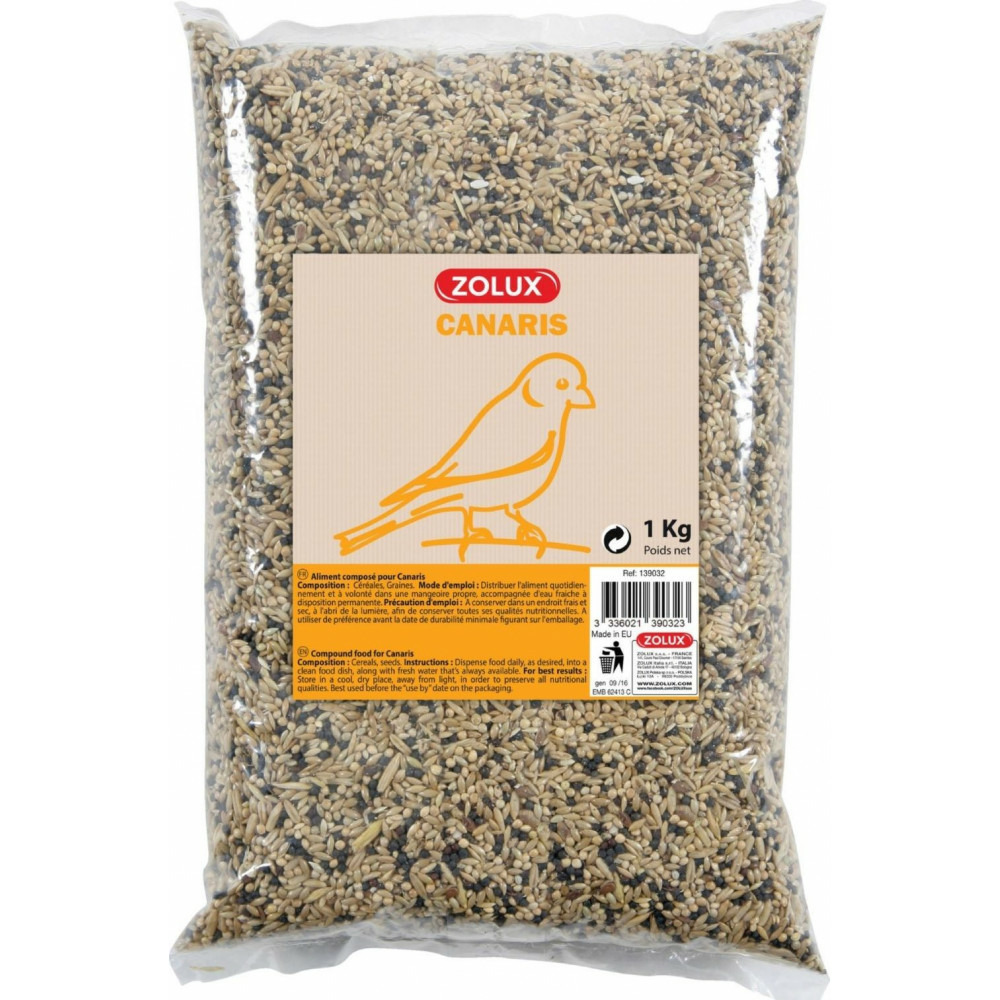 Graines pour canaris sac de 1 kg pour oiseaux