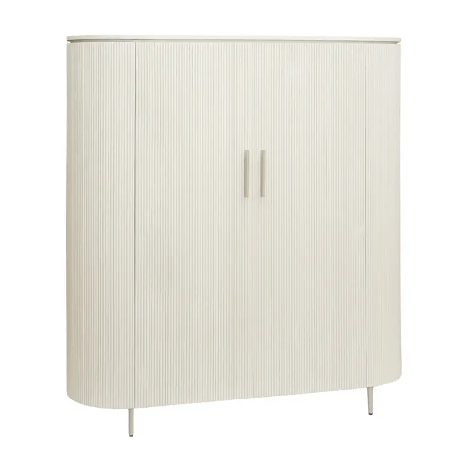 Tower living Corbetta wandkast wit/grijs mdf 135x45x145cm