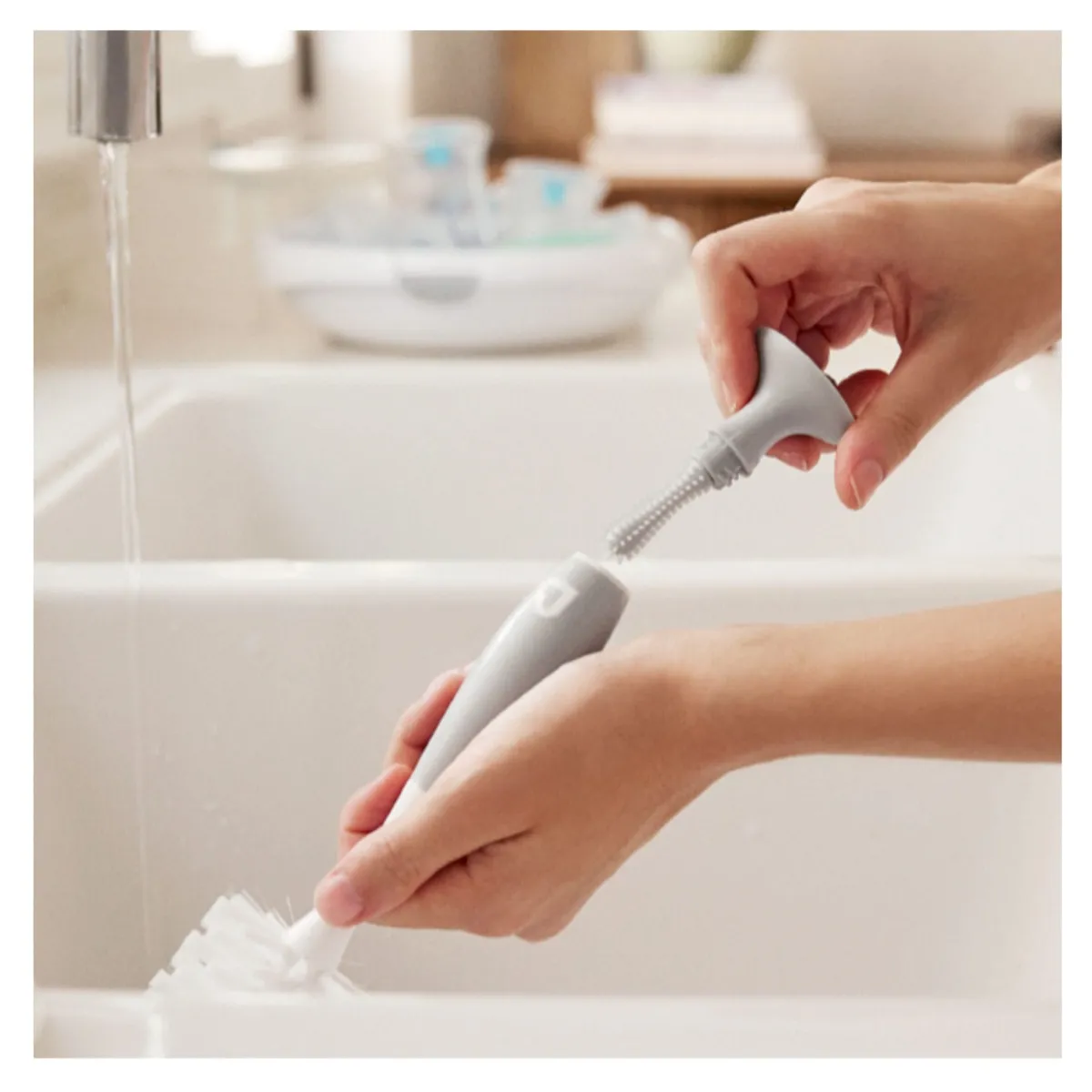 Munchkin Brosse à Biberon 2 en 1 - Sauge