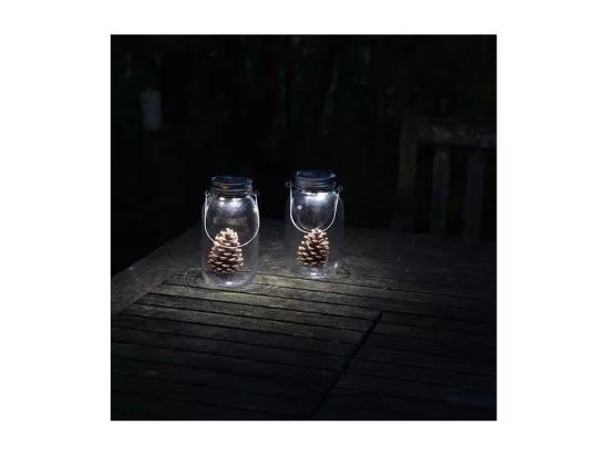 Bocal solaire LED en verre