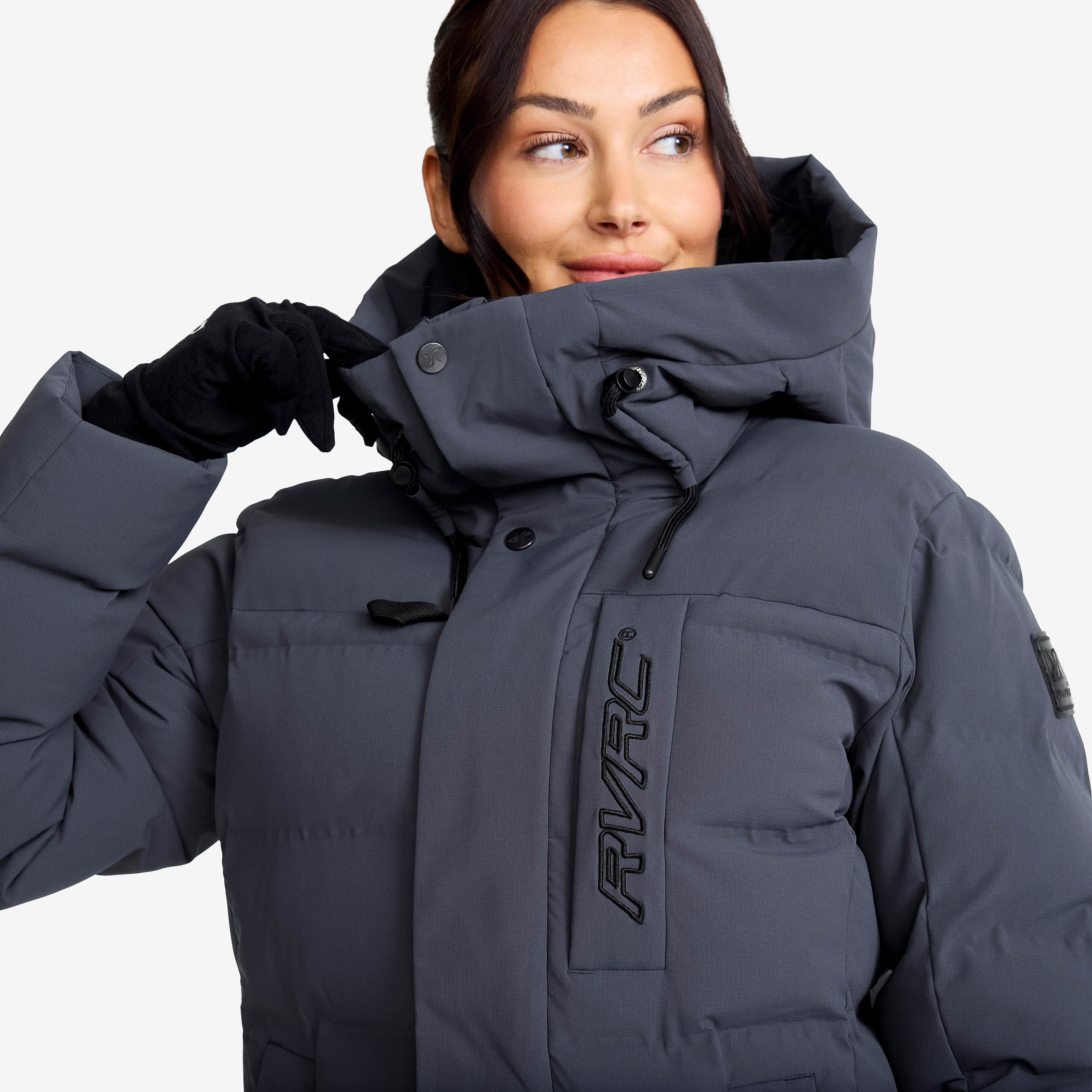 Scenic Insulated Long Parka Dame India Ink
